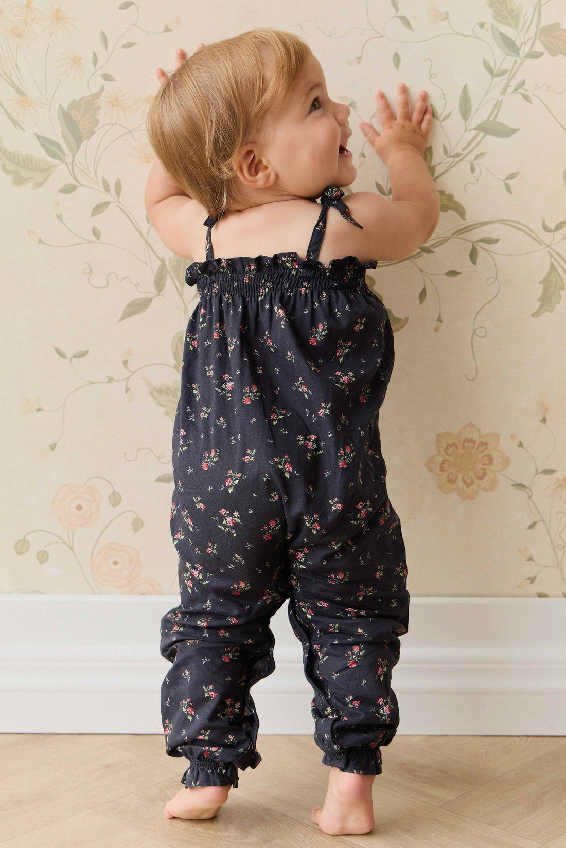 Organic Cotton Myla Jumpsuit - Bianca Noir Childrens Jumpsuit from Jamie Kay NZ