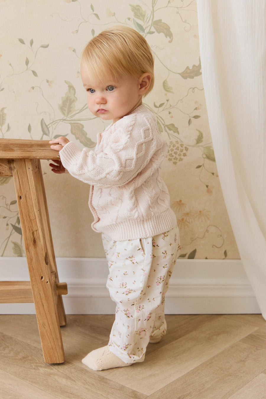 Alexis Cardigan - Cosy Mauve Childrens Cardigan from Jamie Kay NZ