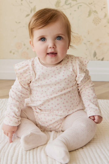 Organic Cotton Kinley Playsuit - Victoria Blush Childrens Playsuit from Jamie Kay NZ