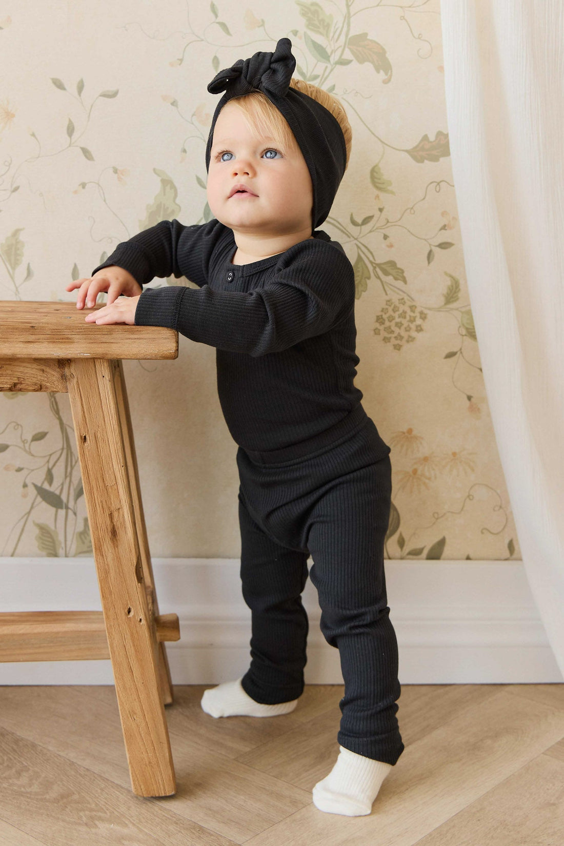 Organic Cotton Modal Everyday Legging - Ebony Childrens Legging from Jamie Kay NZ