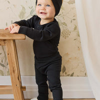 Organic Cotton Modal Everyday Legging - Ebony Childrens Legging from Jamie Kay NZ