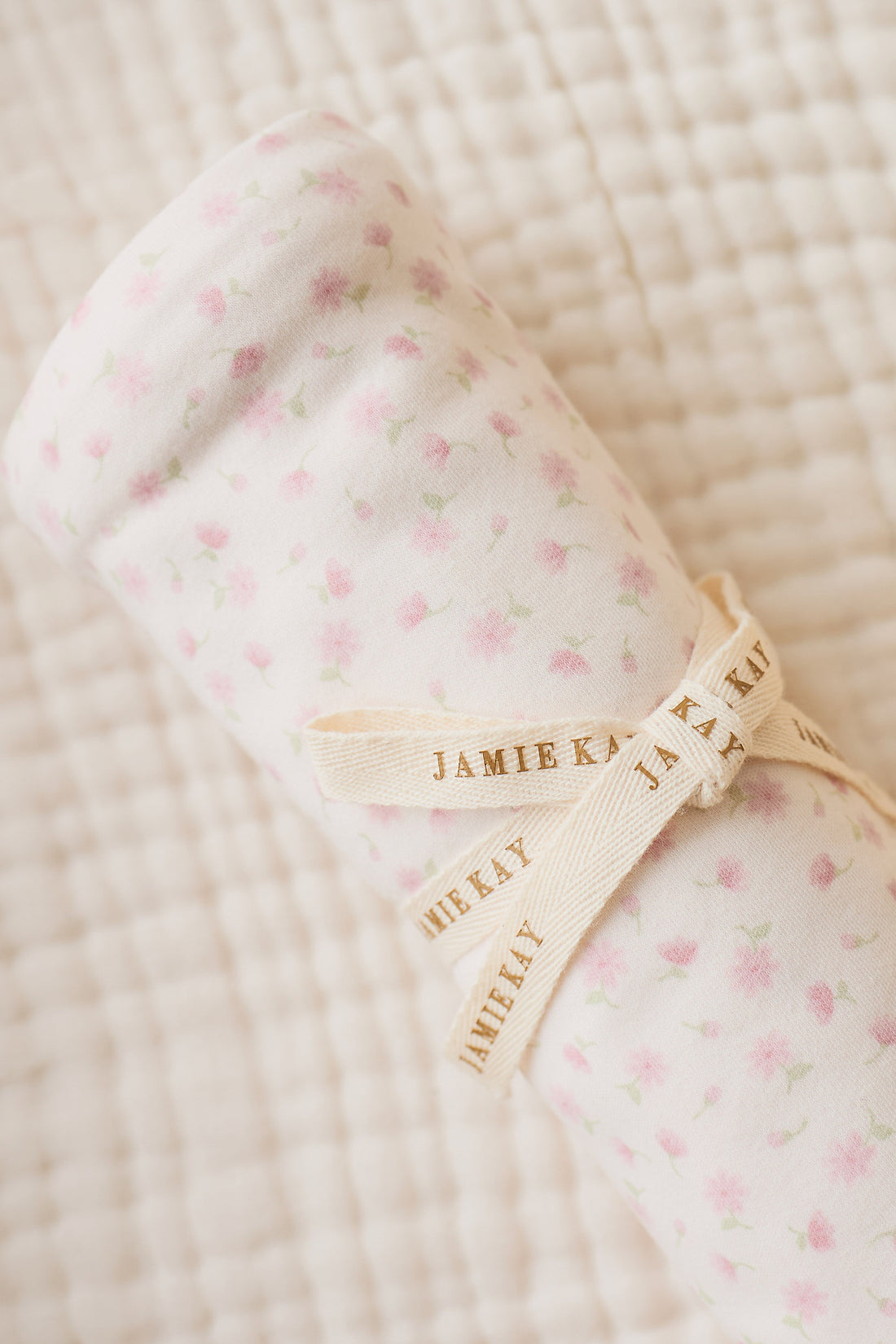Organic Cotton Murphy Wrap - Victoria Blush Childrens Blanket from Jamie Kay NZ