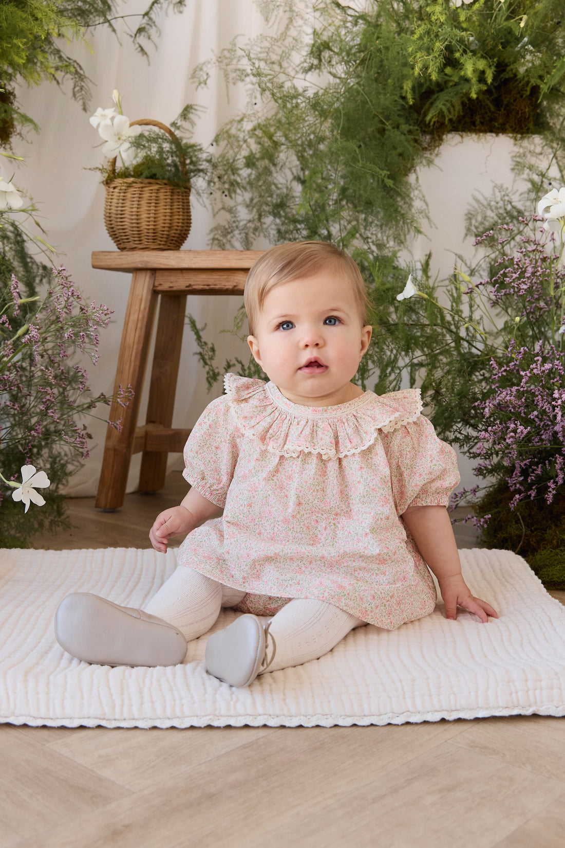 Organic Cotton Misty Top - Flora Pink Childrens Top from Jamie Kay NZ
