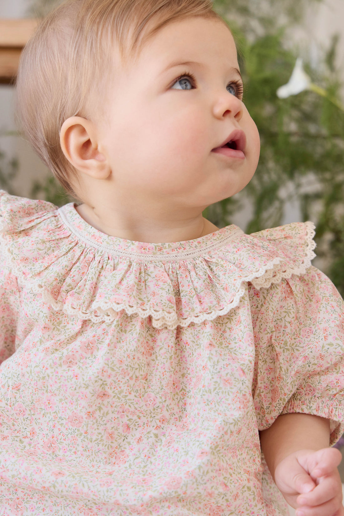 Organic Cotton Misty Top - Flora Pink Childrens Top from Jamie Kay NZ