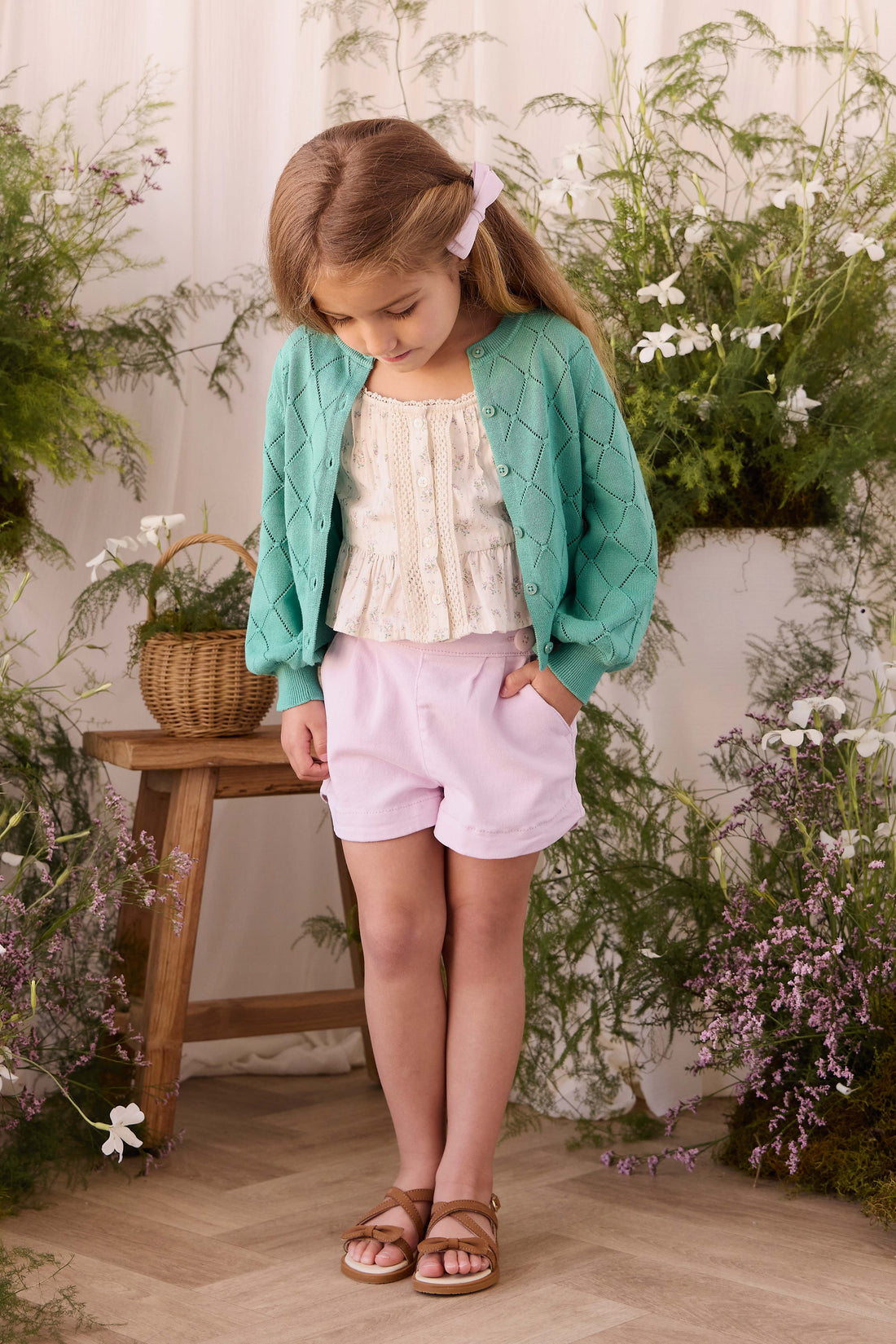 Lilah Cardigan - Lilypad Childrens Cardigan from Jamie Kay NZ
