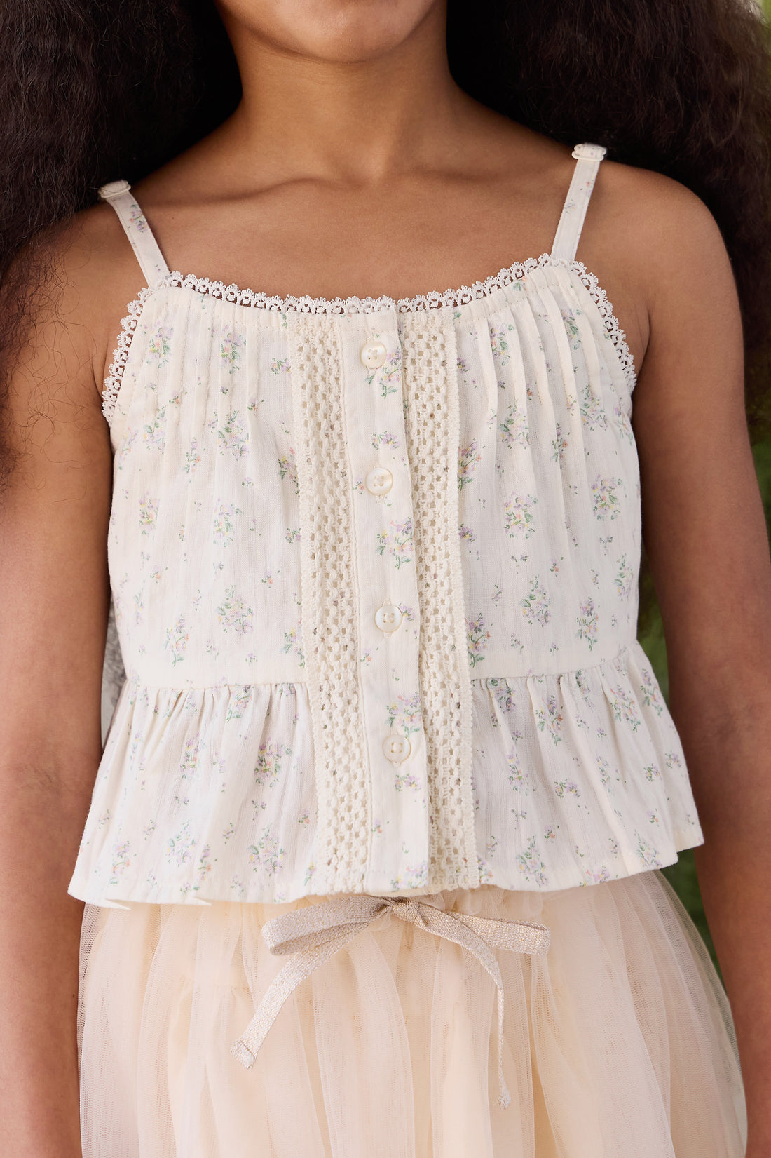Organic Cotton Miley Top - Justine Orchid Childrens Top from Jamie Kay NZ