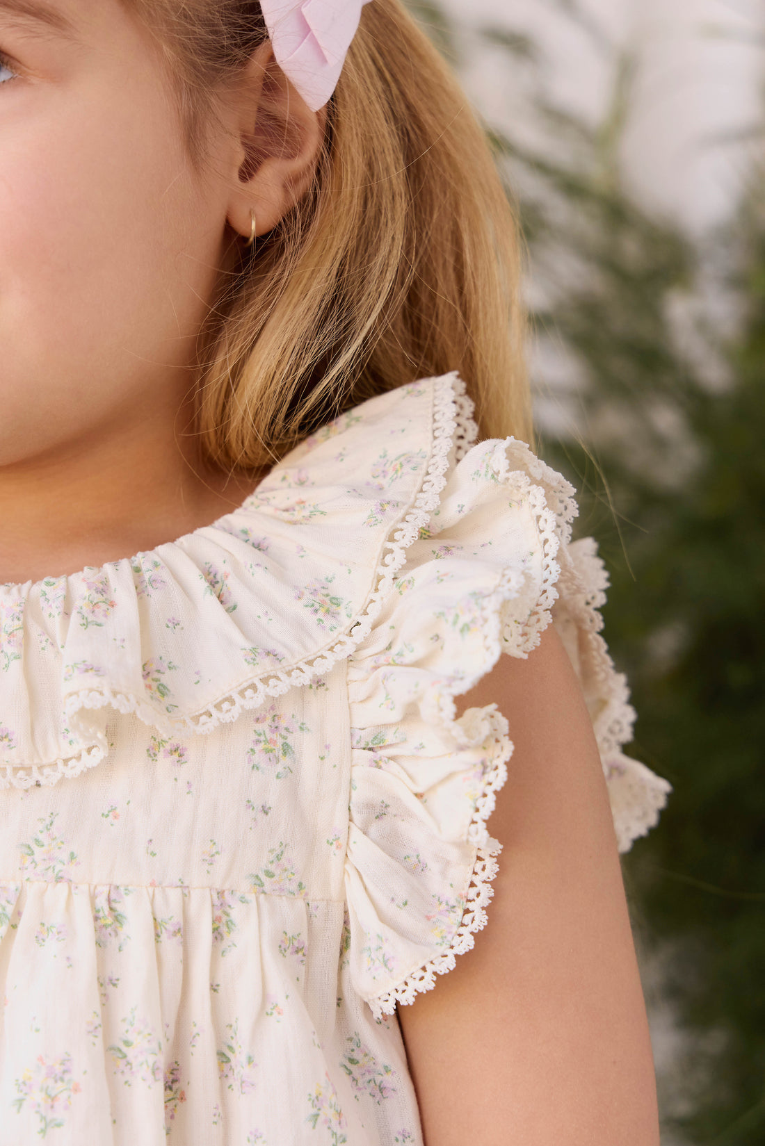 Organic Cotton Banks Blouse - Justine Orchid Childrens Top from Jamie Kay NZ