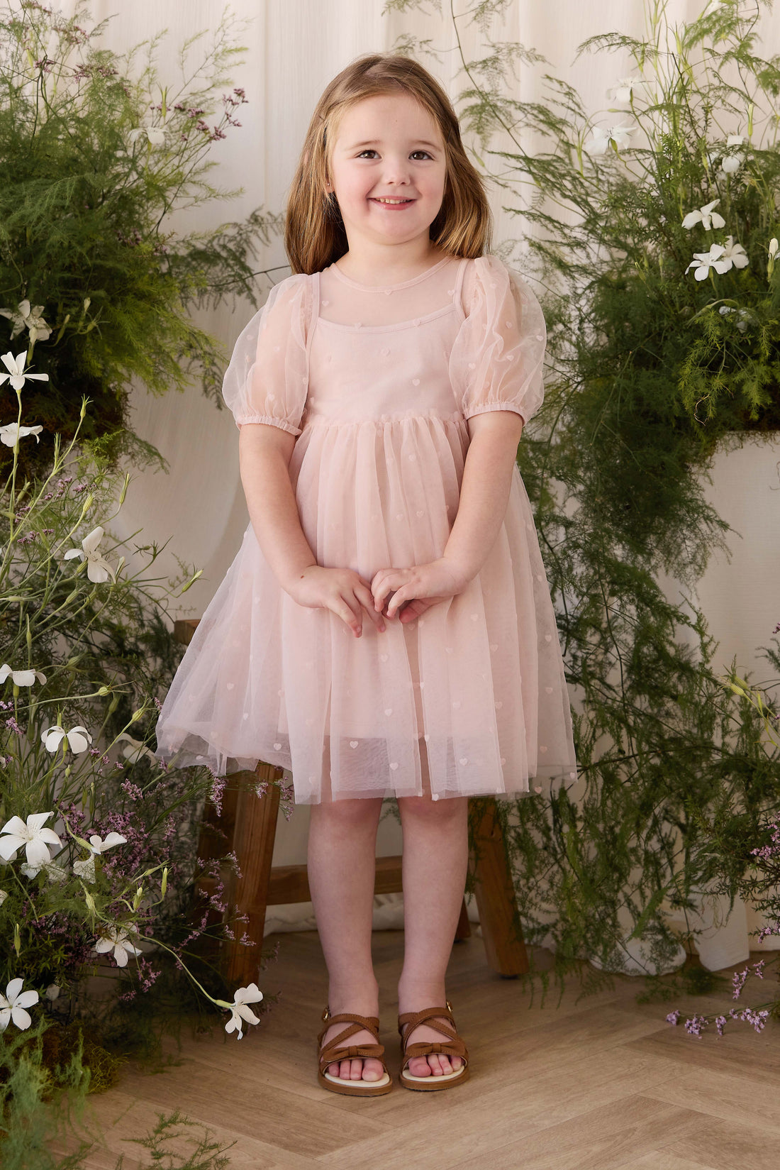 Zoella Tulle Dress - Petite Heart Rosie Childrens Dress from Jamie Kay NZ