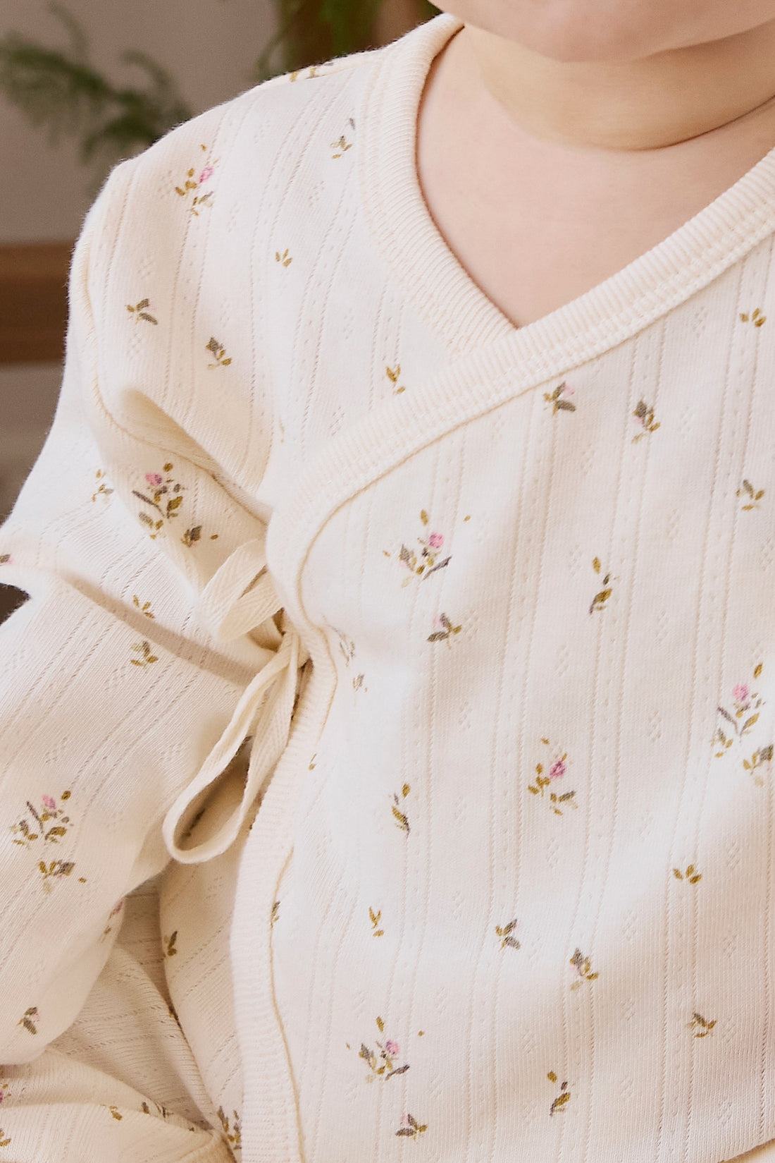 Organic Cotton Pointelle Estelle Onepiece - Dina Antique Childrens Onepiece from Jamie Kay NZ