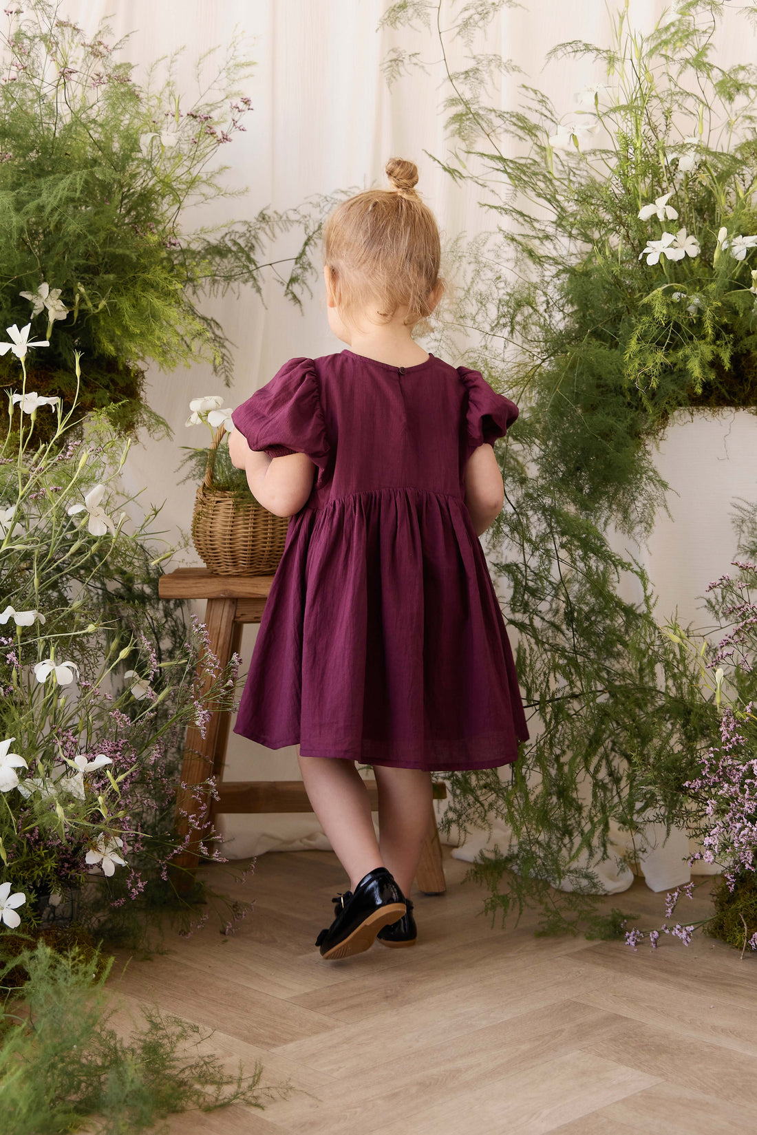 Organic Cotton Frannie Dress - Fig Childrens Dress from Jamie Kay NZ