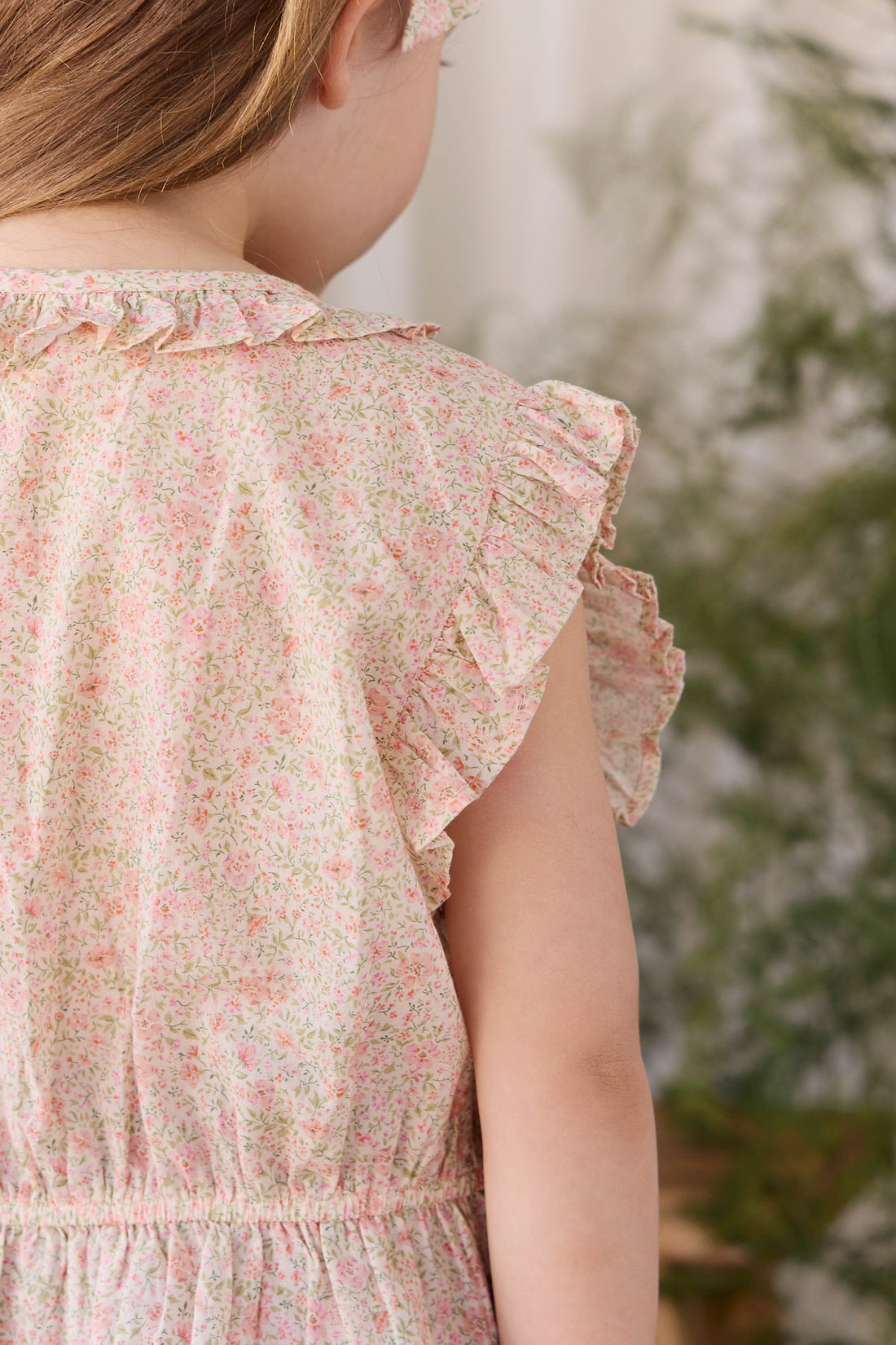Organic Cotton Calianna Top - Flora Pink Childrens Top from Jamie Kay NZ