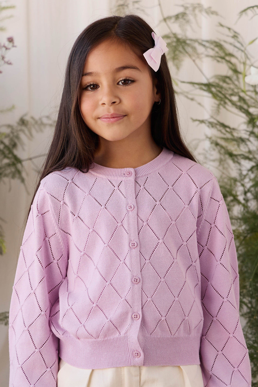 Lilah Cardigan - Orchid Dream Childrens Cardigan from Jamie Kay NZ