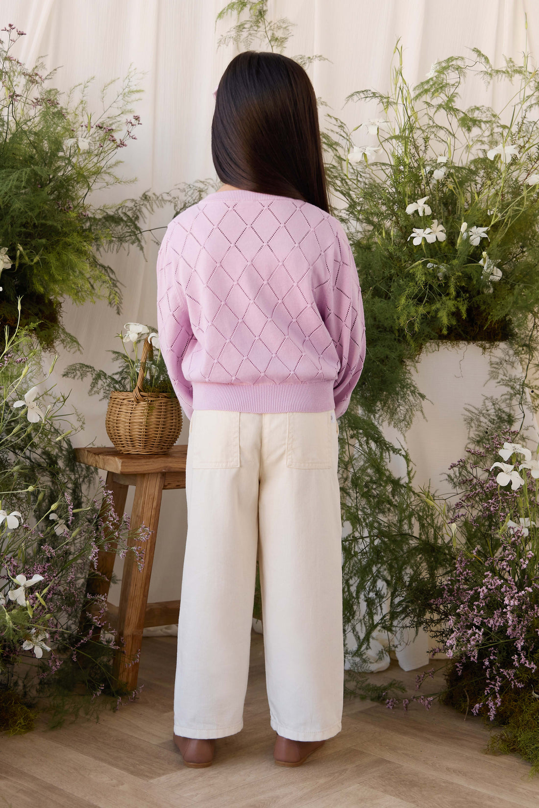 Lilah Cardigan - Orchid Dream Childrens Cardigan from Jamie Kay NZ
