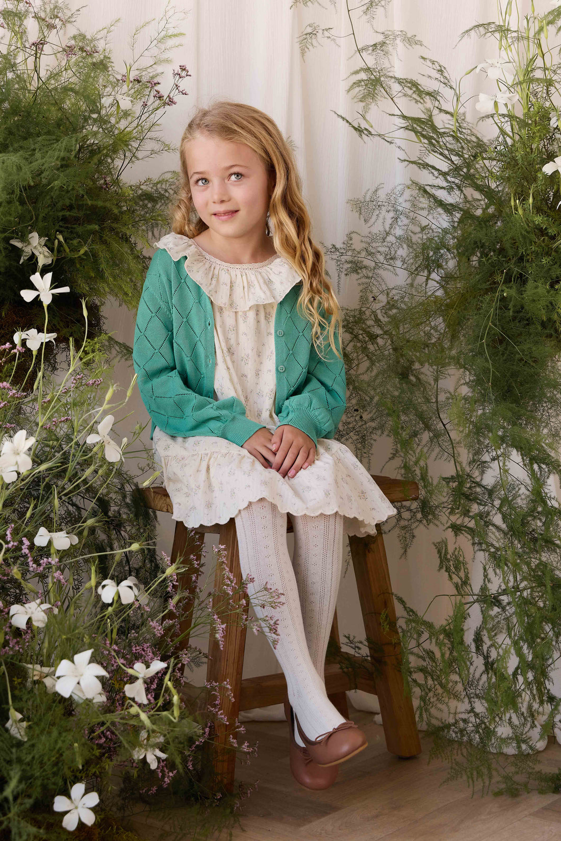 Organic Cotton Cassidy Dress - Justine Orchid Childrens Dress from Jamie Kay NZ