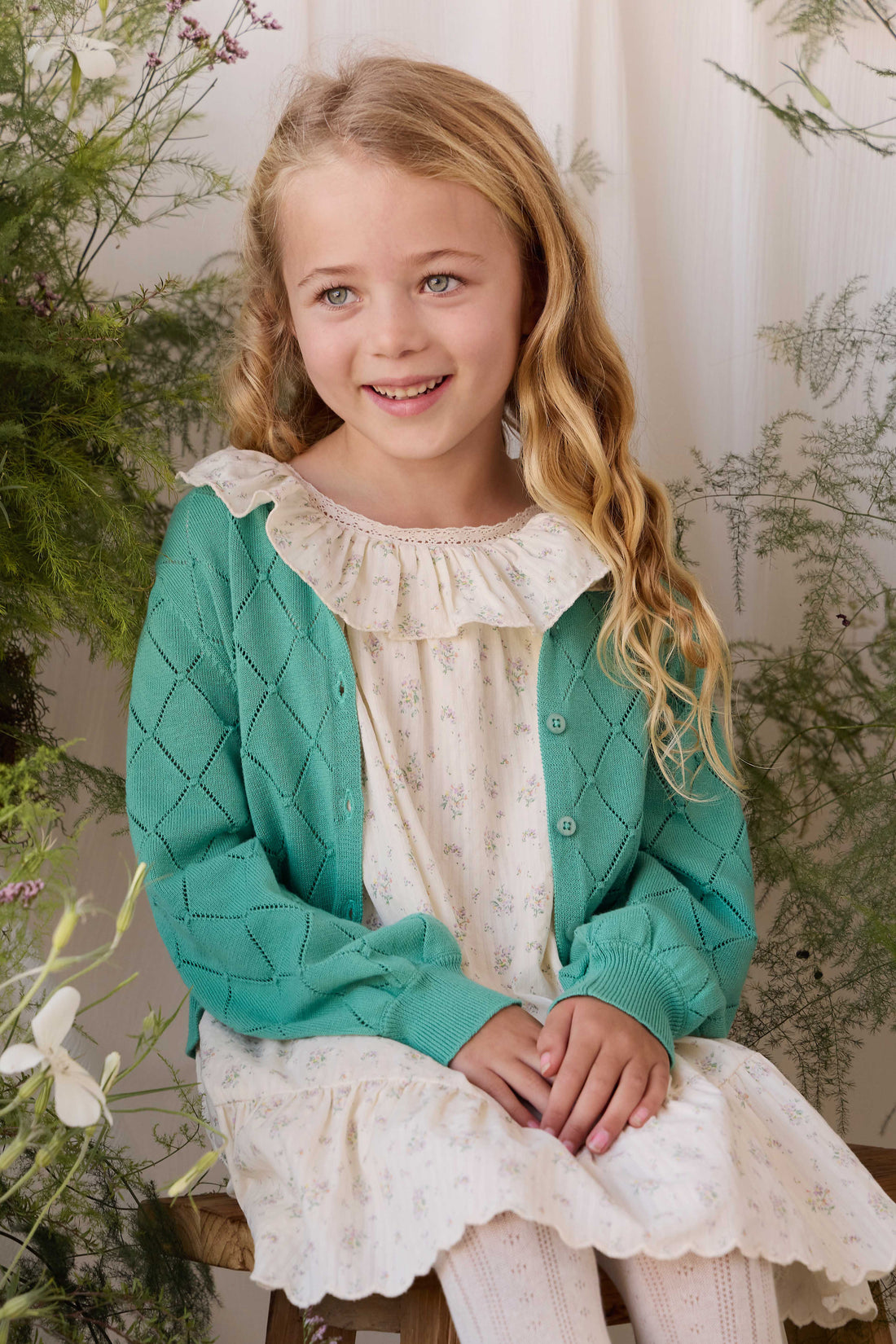 Organic Cotton Cassidy Dress - Justine Orchid Childrens Dress from Jamie Kay NZ