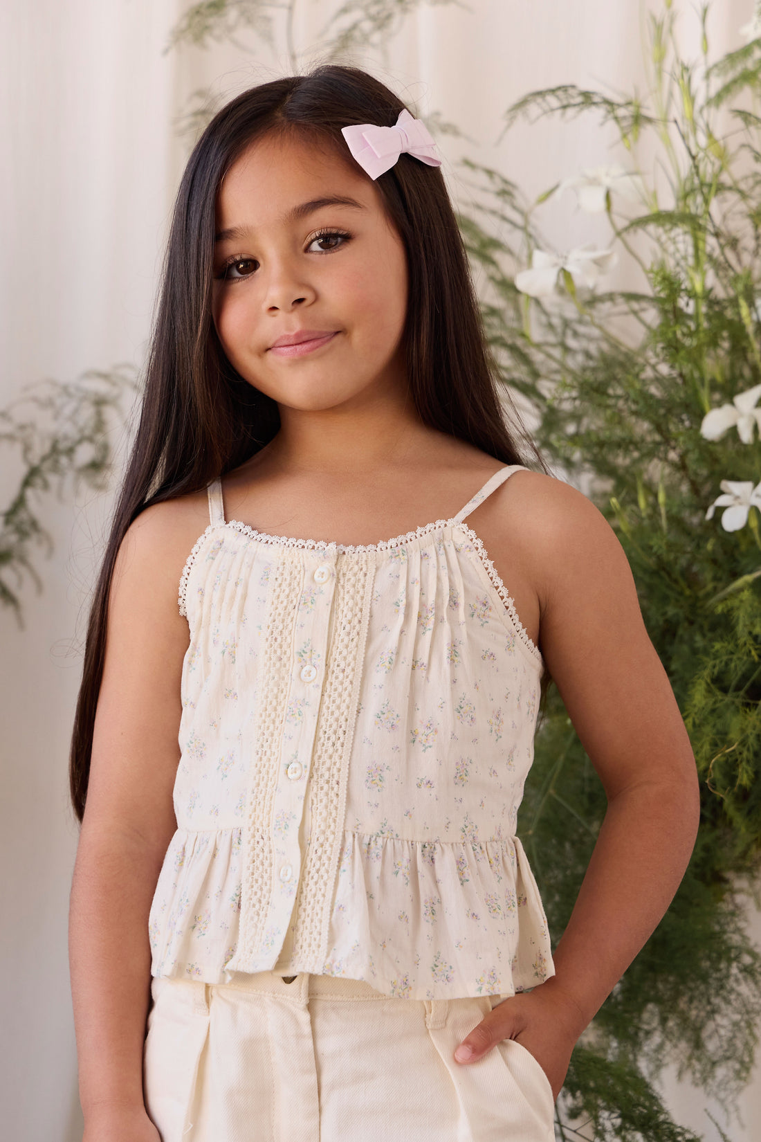 Organic Cotton Miley Top - Justine Orchid Childrens Top from Jamie Kay NZ