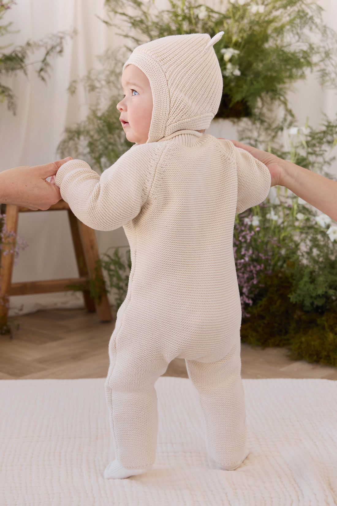 Cameron Knitted Onepiece - Vanilla Childrens Onepiece from Jamie Kay NZ