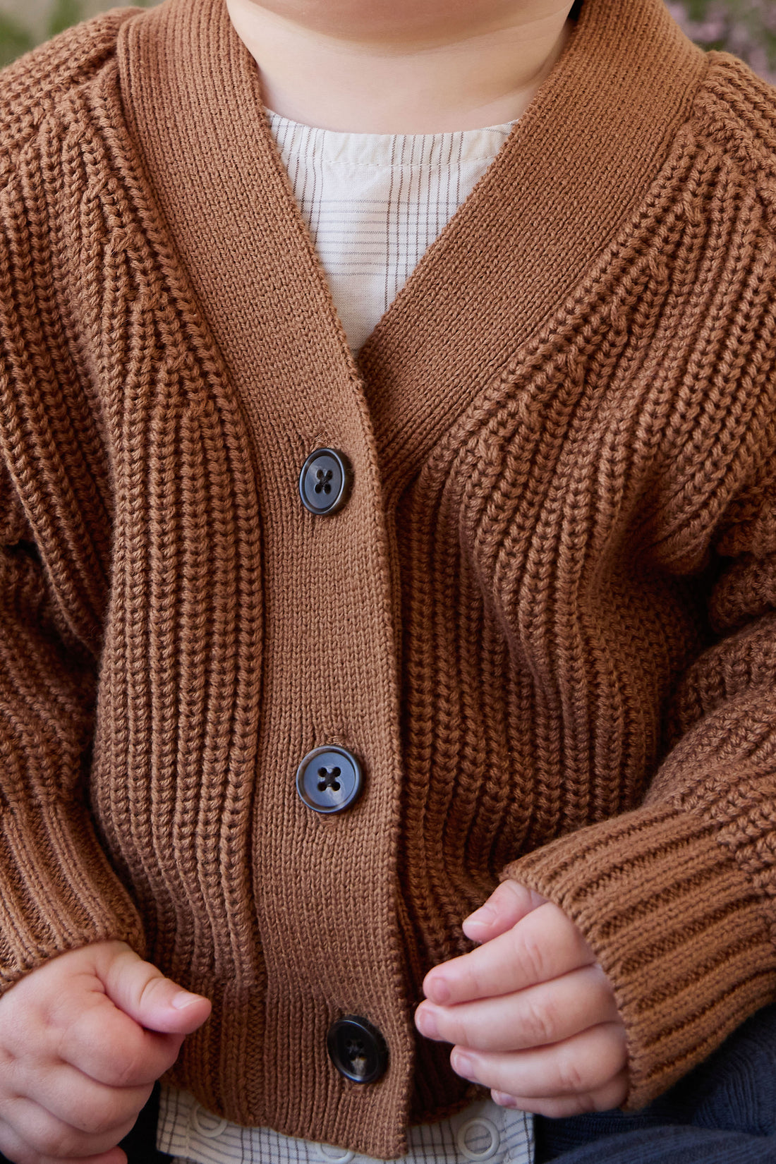 Cooper Knitted Cardigan - Butterscotch Childrens Cardigan from Jamie Kay NZ