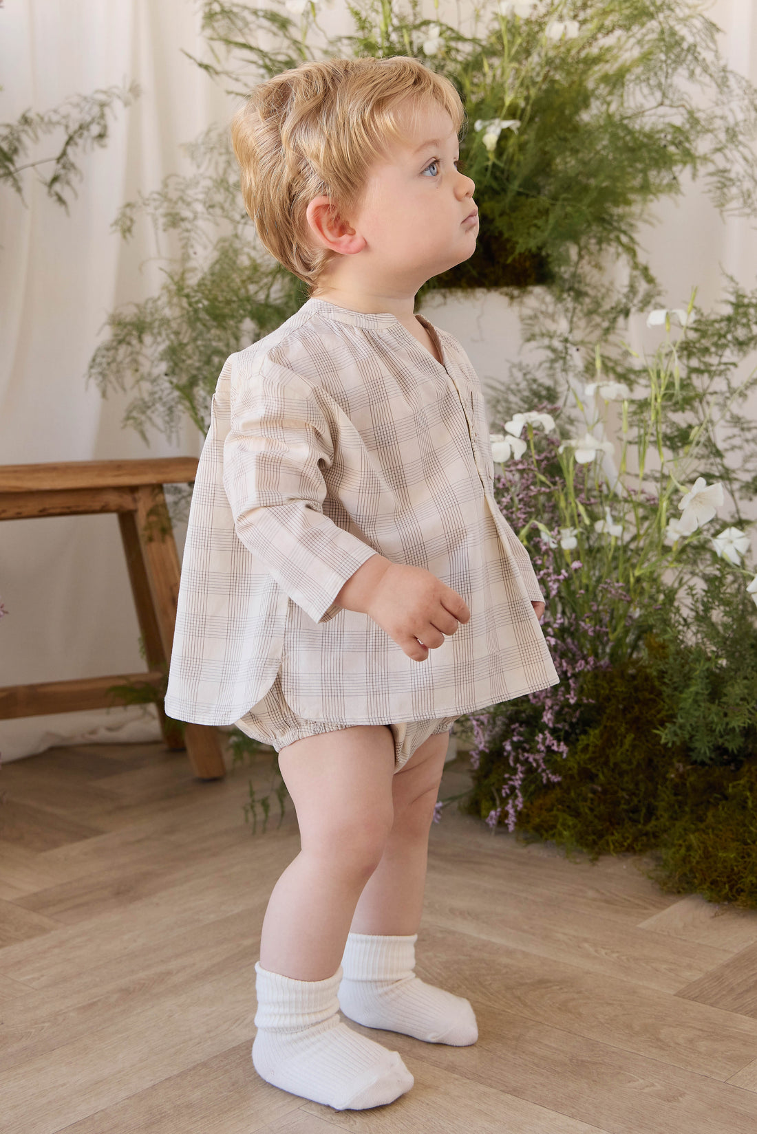 Organic Cotton Kenji Top - Joe Check Natural Childrens Top from Jamie Kay NZ