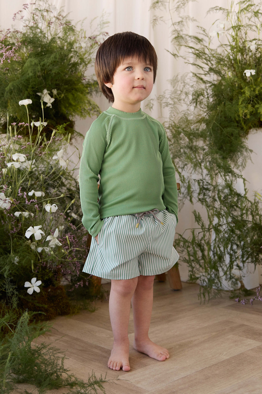 Joel Swim Vest - Snow Pea Childrens Swimwear from Jamie Kay NZ