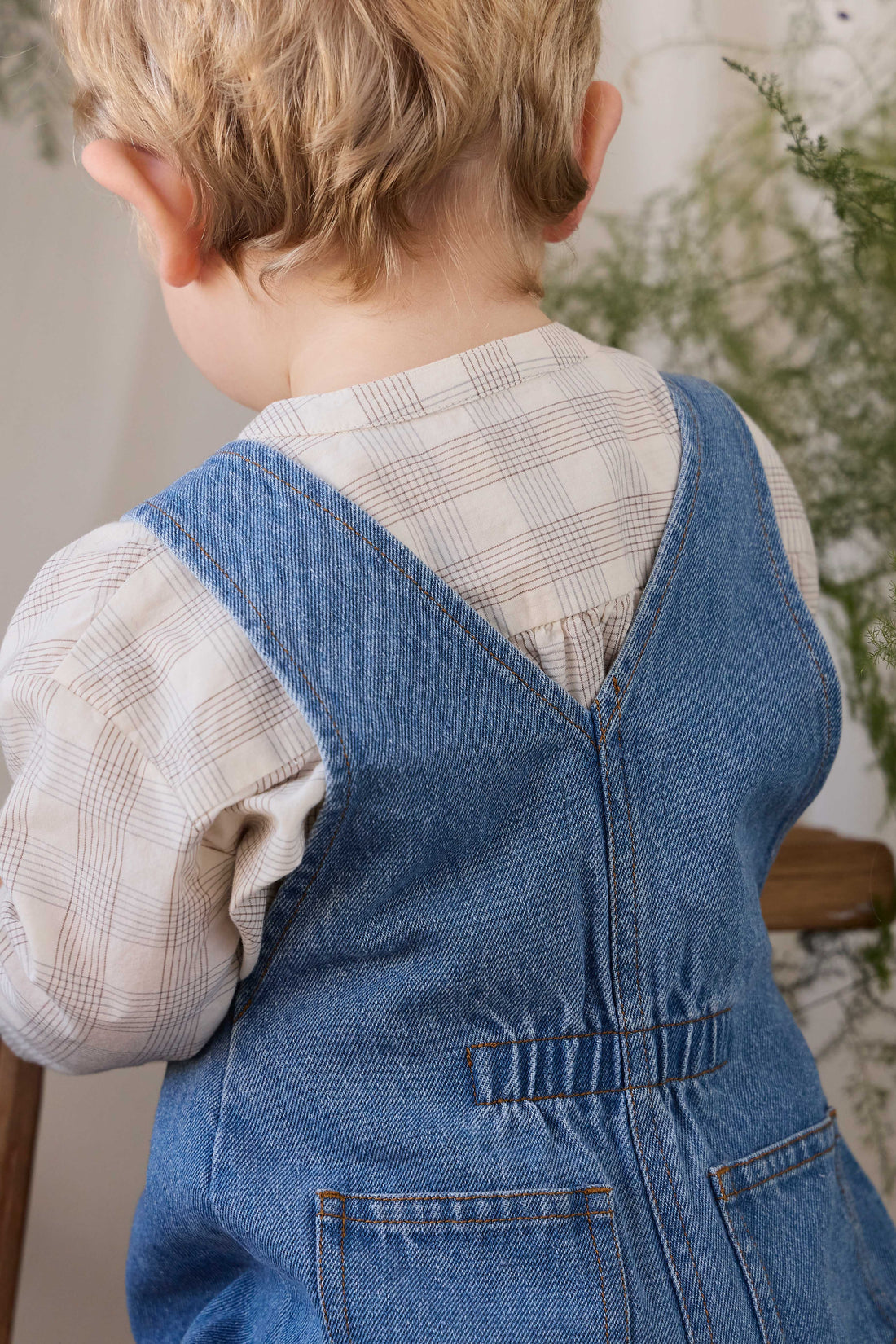 Stefan Denim Playsuit - Heritage Denim Childrens Playsuit from Jamie Kay NZ