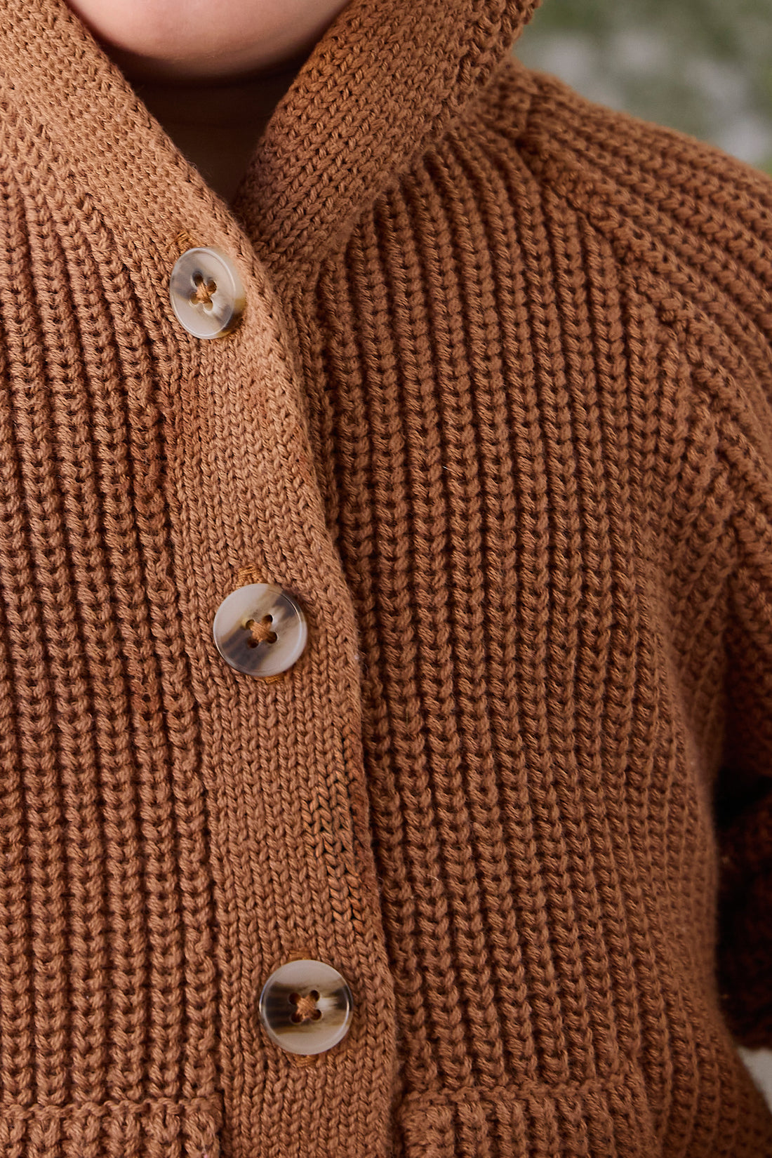 Bear Cardigan - Butterscotch Childrens Cardigan from Jamie Kay NZ