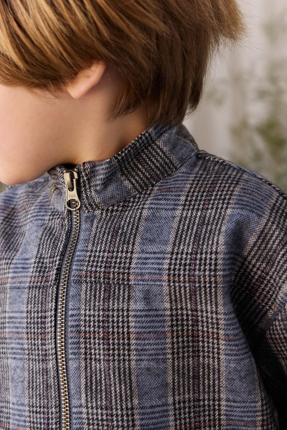 Campbell Jacket - Checked Cotton Childrens Jacket from Jamie Kay NZ