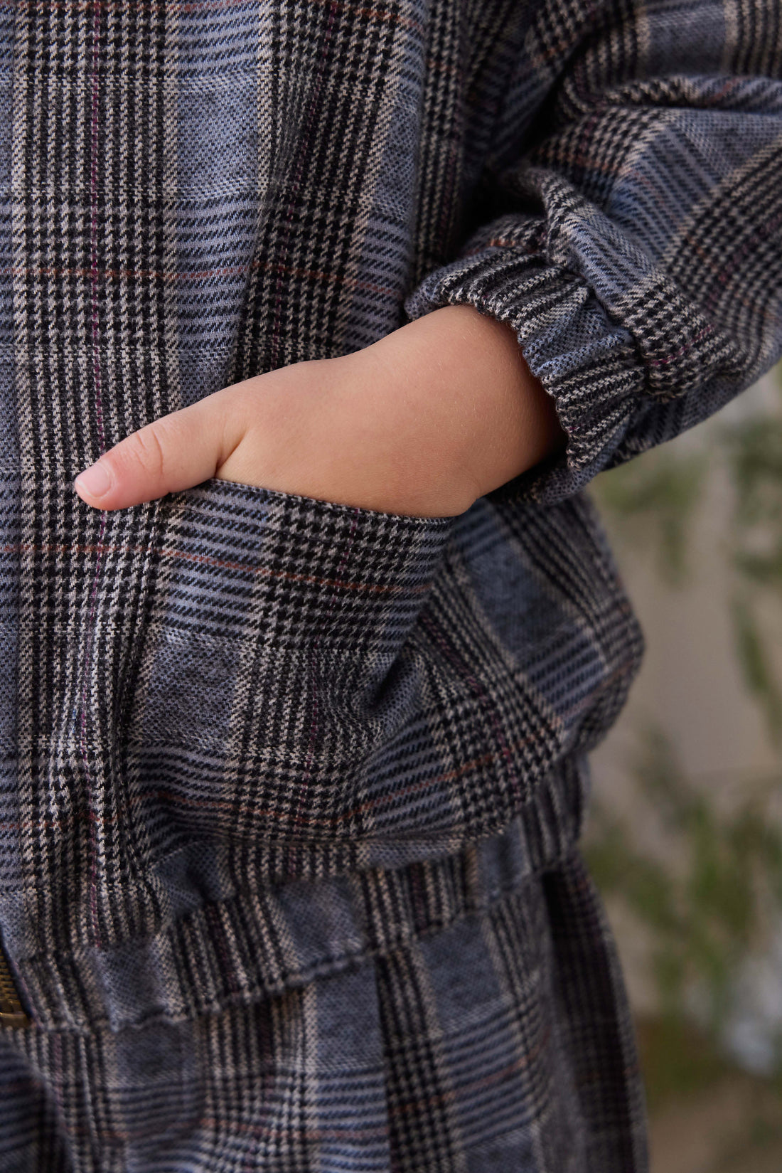 Campbell Jacket - Checked Cotton Childrens Jacket from Jamie Kay NZ