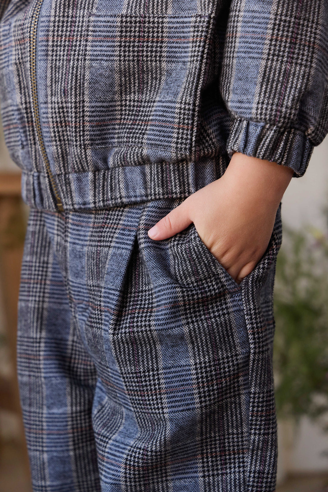 Campbell Pants - Checked Cotton Childrens Pant from Jamie Kay NZ