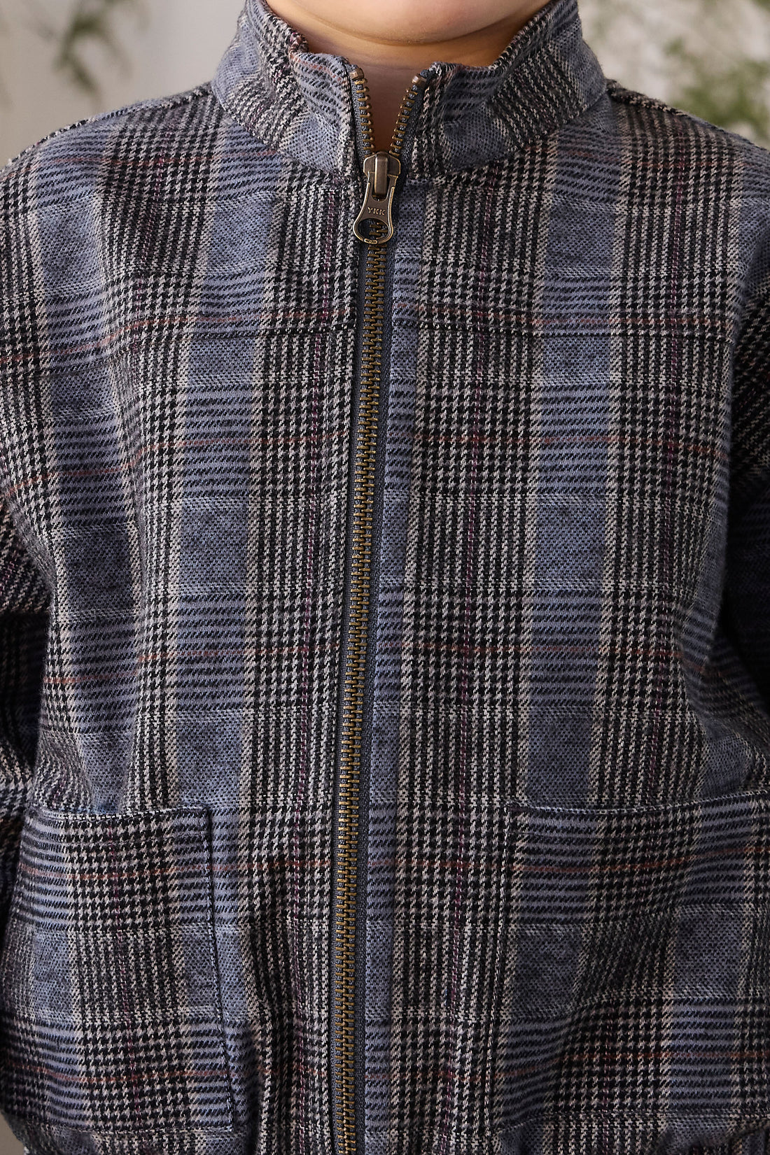 Campbell Jacket - Checked Cotton Childrens Jacket from Jamie Kay NZ