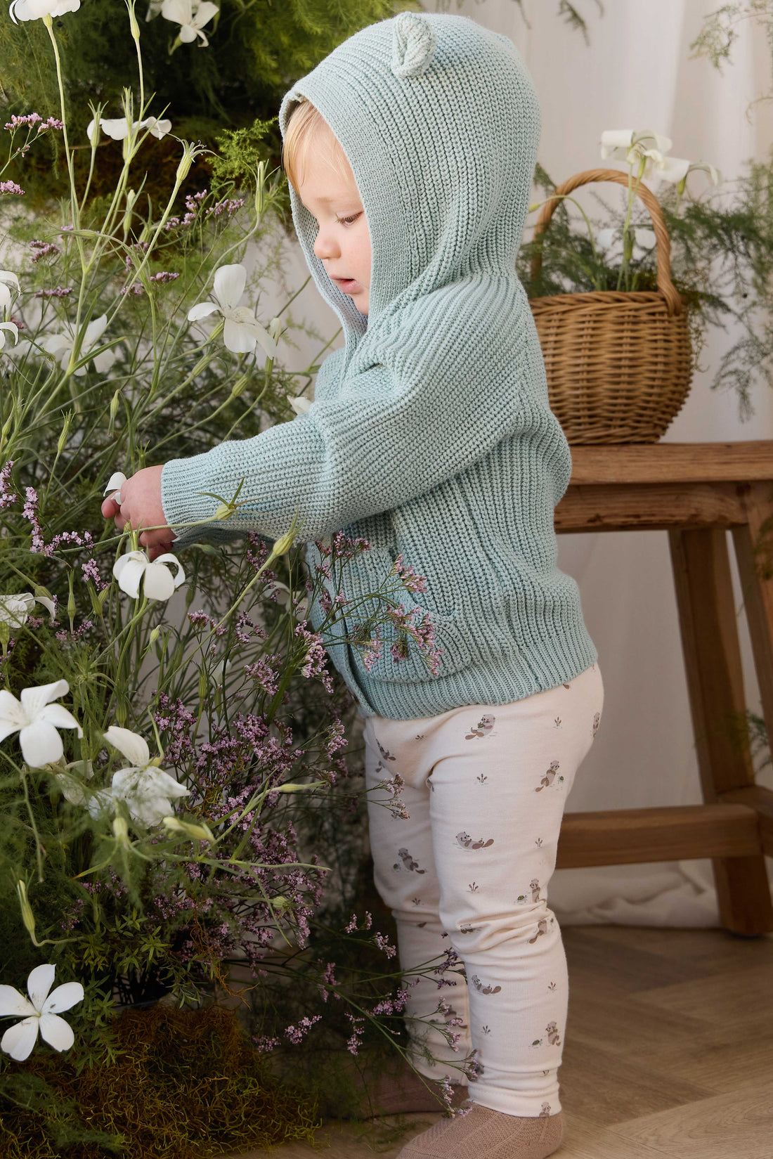 Bear Cardigan - Reef Childrens Cardigan from Jamie Kay NZ