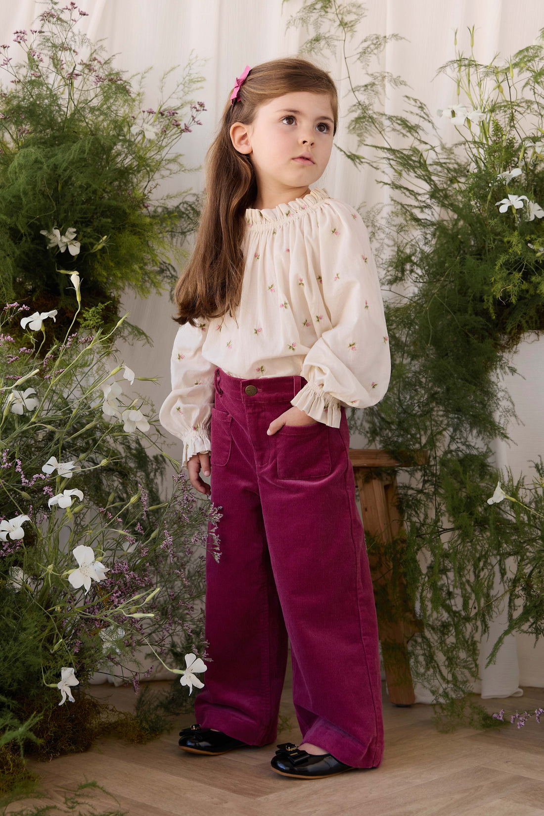 Acacia Pant - Rose Petal Childrens Pant from Jamie Kay NZ