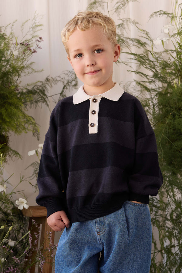Rowan Knit Jumper - Rowan Stripe Childrens Jumper from Jamie Kay NZ