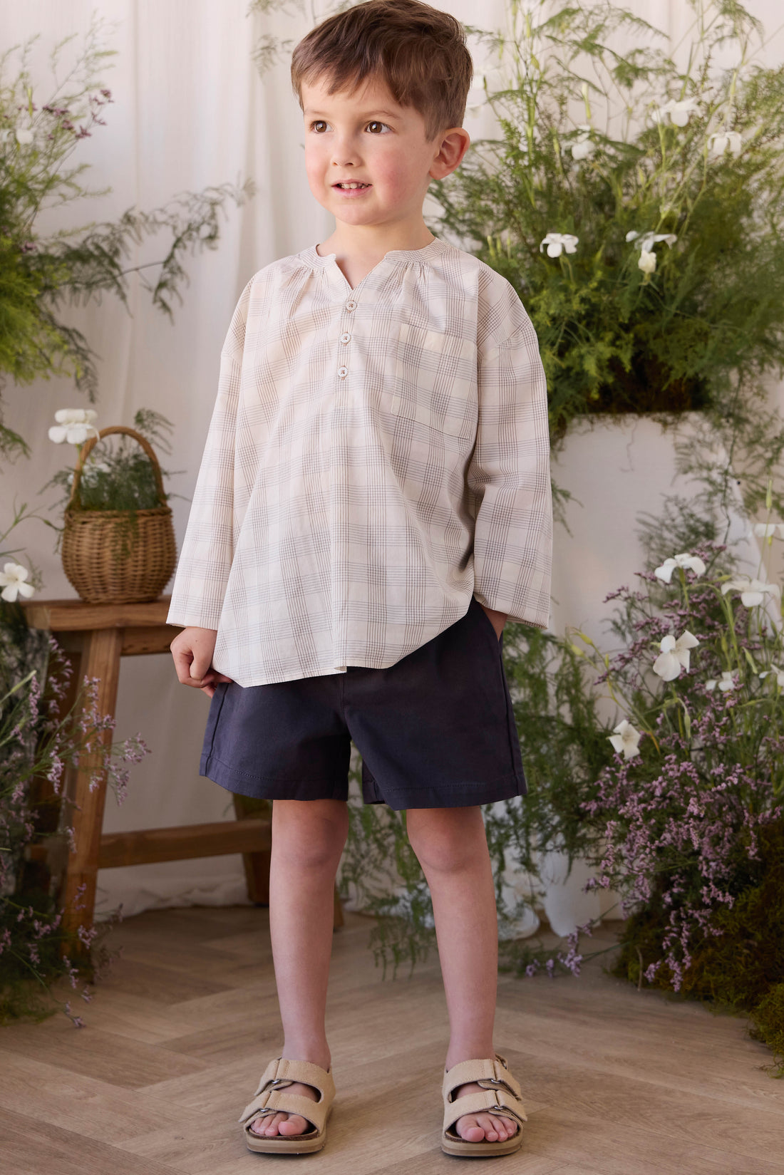 Cairo Shorts - Iron Stone Childrens Shorts from Jamie Kay NZ