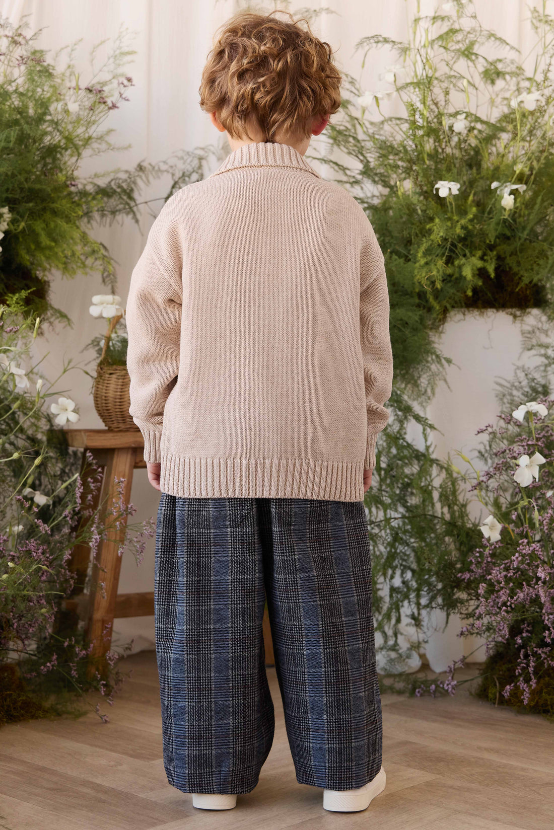 Campbell Pants - Checked Cotton Childrens Pant from Jamie Kay NZ
