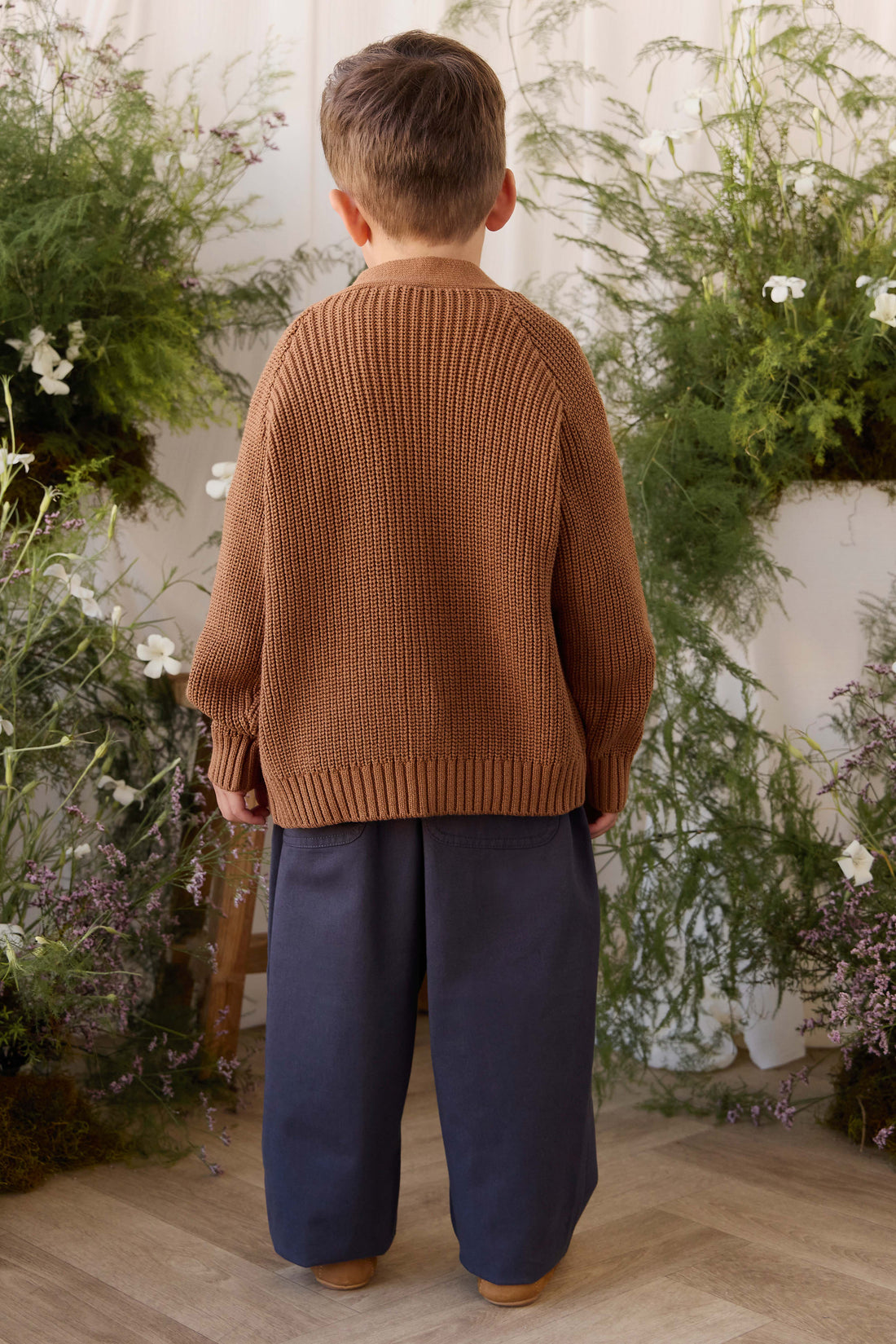 Cooper Knitted Cardigan - Butterscotch Childrens Cardigan from Jamie Kay NZ
