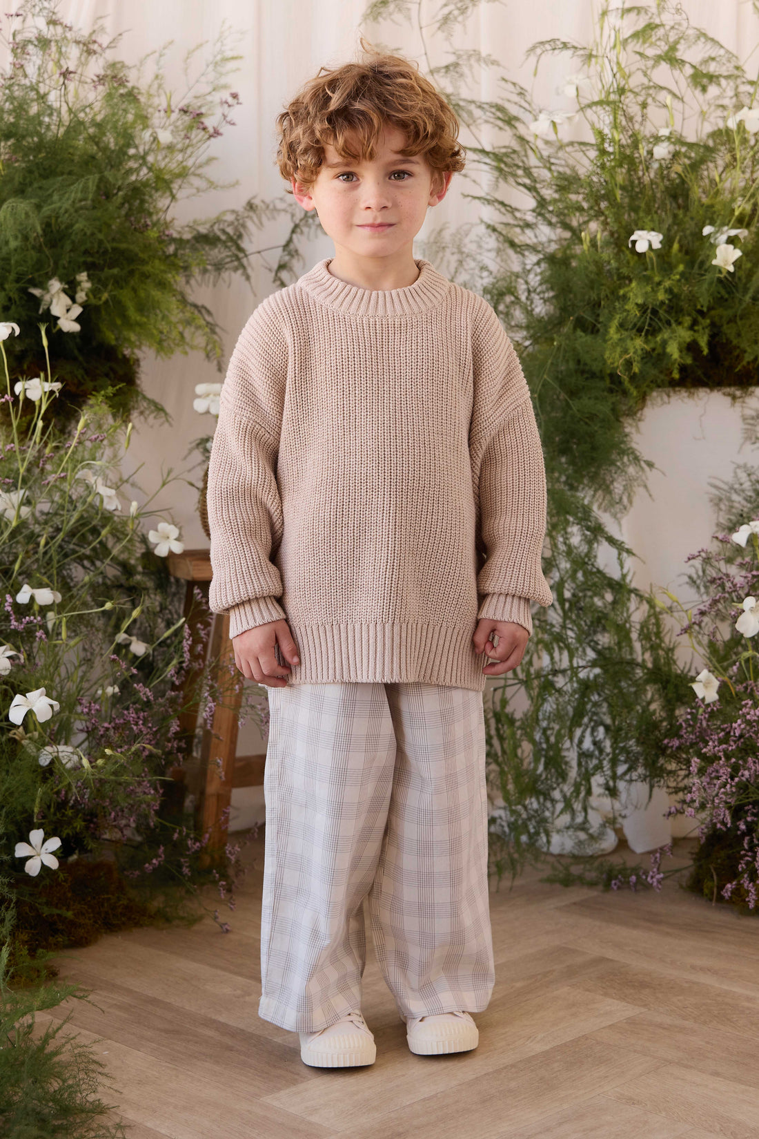 Organic Cotton Winslow Pant - Joe Check Natural Childrens Pants from Jamie Kay NZ