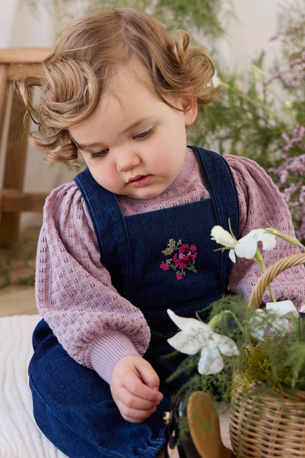 Penelope Jumper - Dreamy Pink Childrens Jumper from Jamie Kay NZ