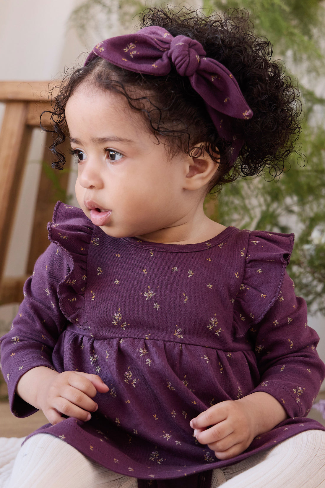 Organic Cotton Vivienne Playsuit - Dina Fig Childrens Playsuit from Jamie Kay NZ