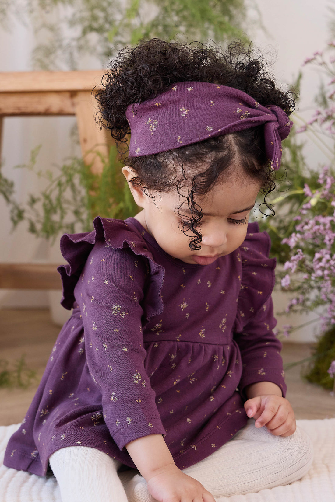 Organic Cotton Vivienne Playsuit - Dina Fig Childrens Playsuit from Jamie Kay NZ