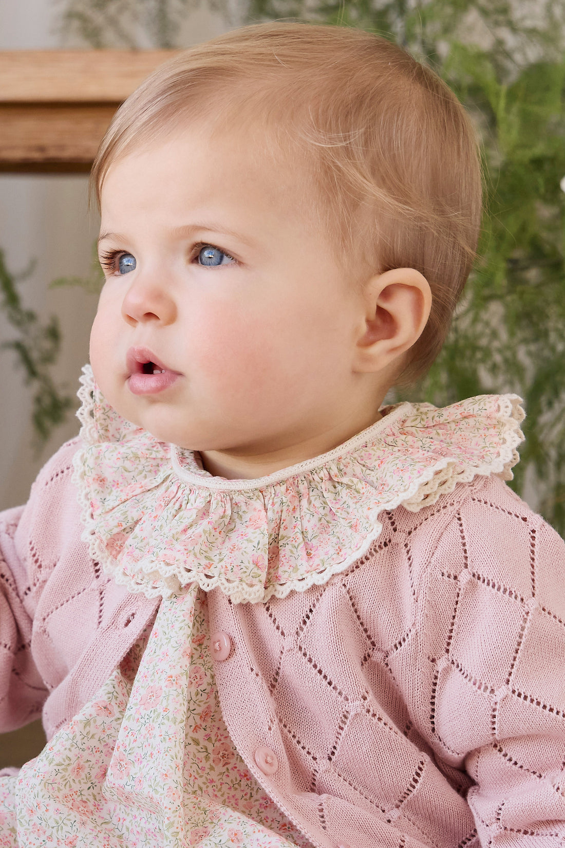Lilah Cardigan - Shell Pink Childrens Cardigan from Jamie Kay NZ