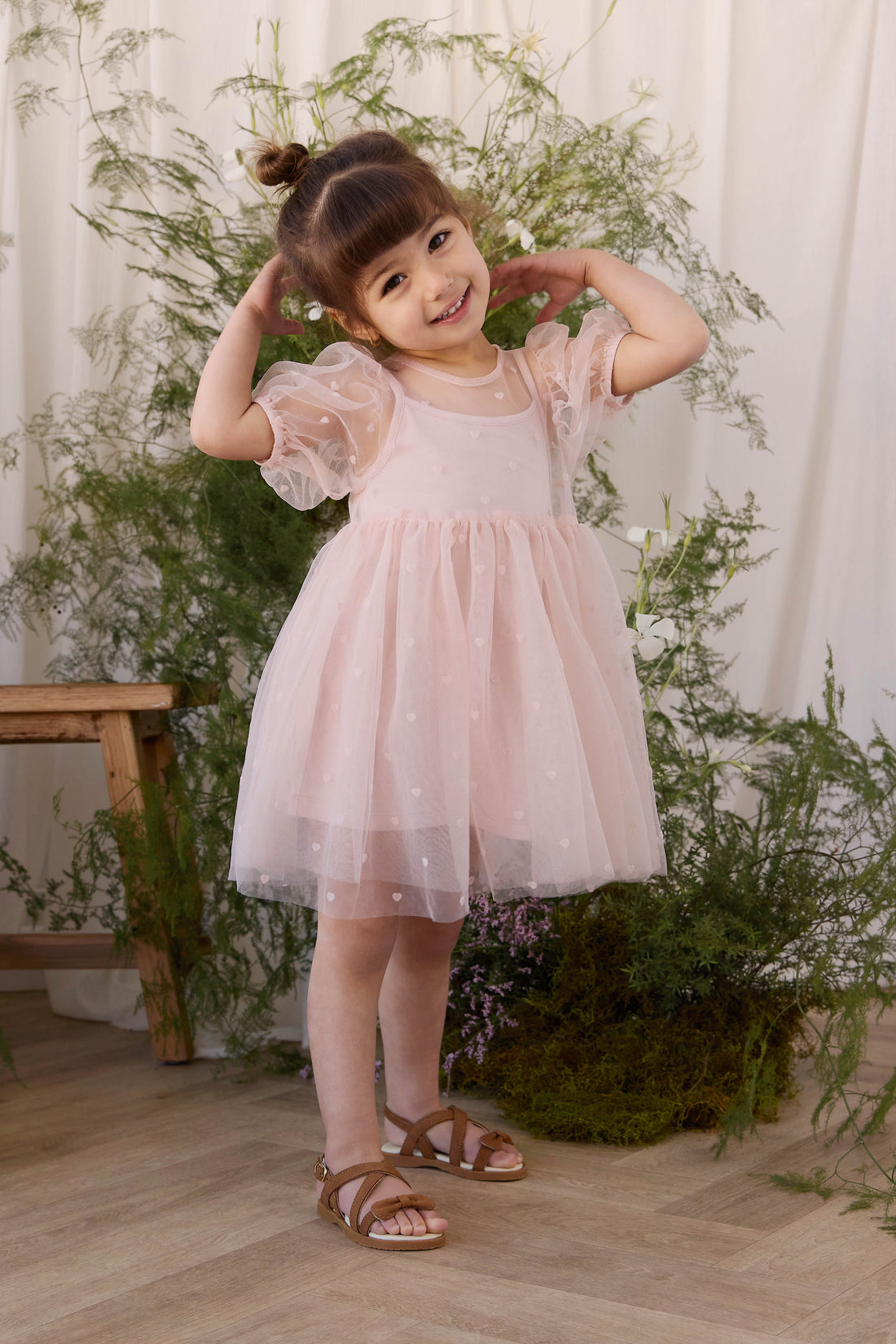 Zoella Tulle Dress - Petite Heart Rosie Childrens Dress from Jamie Kay NZ