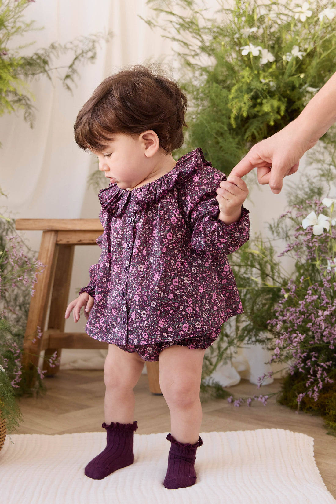 Organic Cotton Frill Bloomer - Flora Fig Childrens Bloomer from Jamie Kay NZ