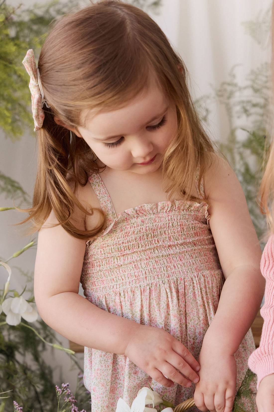 Organic Cotton Arabella Jumpsuit - Flora Pink Childrens Onepiece from Jamie Kay NZ