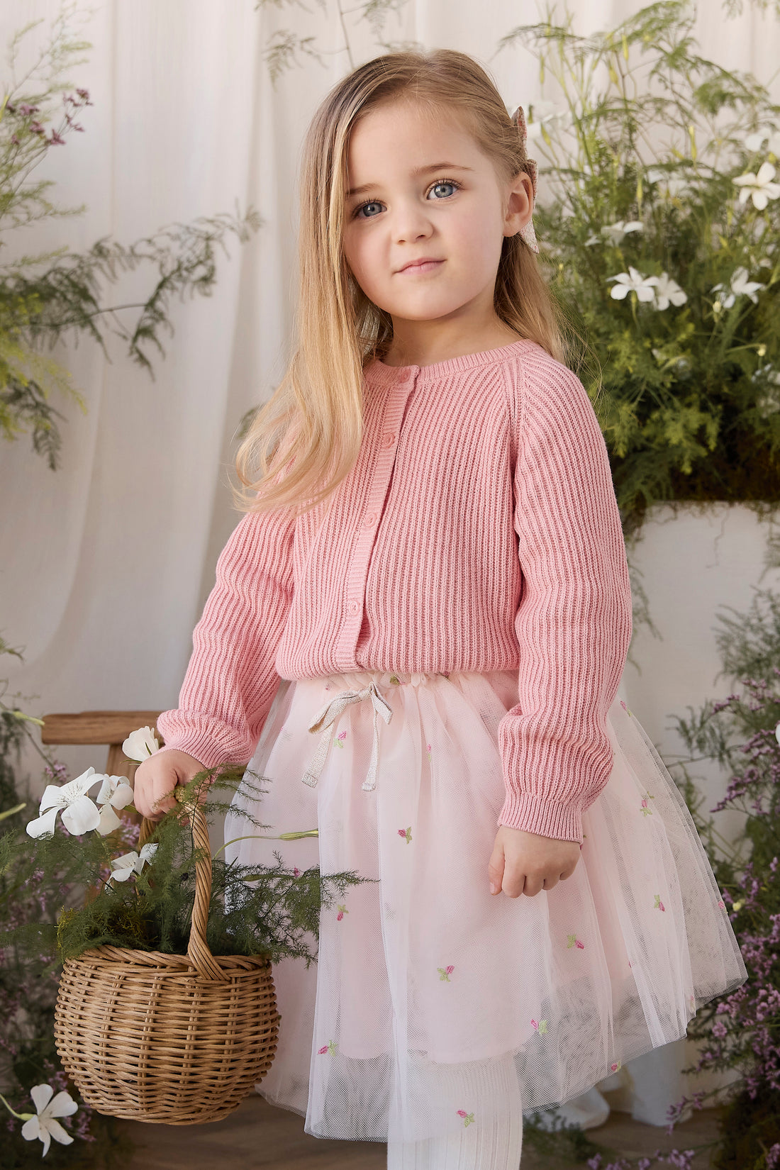 Bellamy Skirt - Rosebud Tulle Childrens Skirt from Jamie Kay NZ