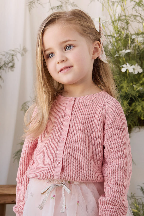 Matilda Cardigan - Pale Blush Childrens Cardigan from Jamie Kay NZ