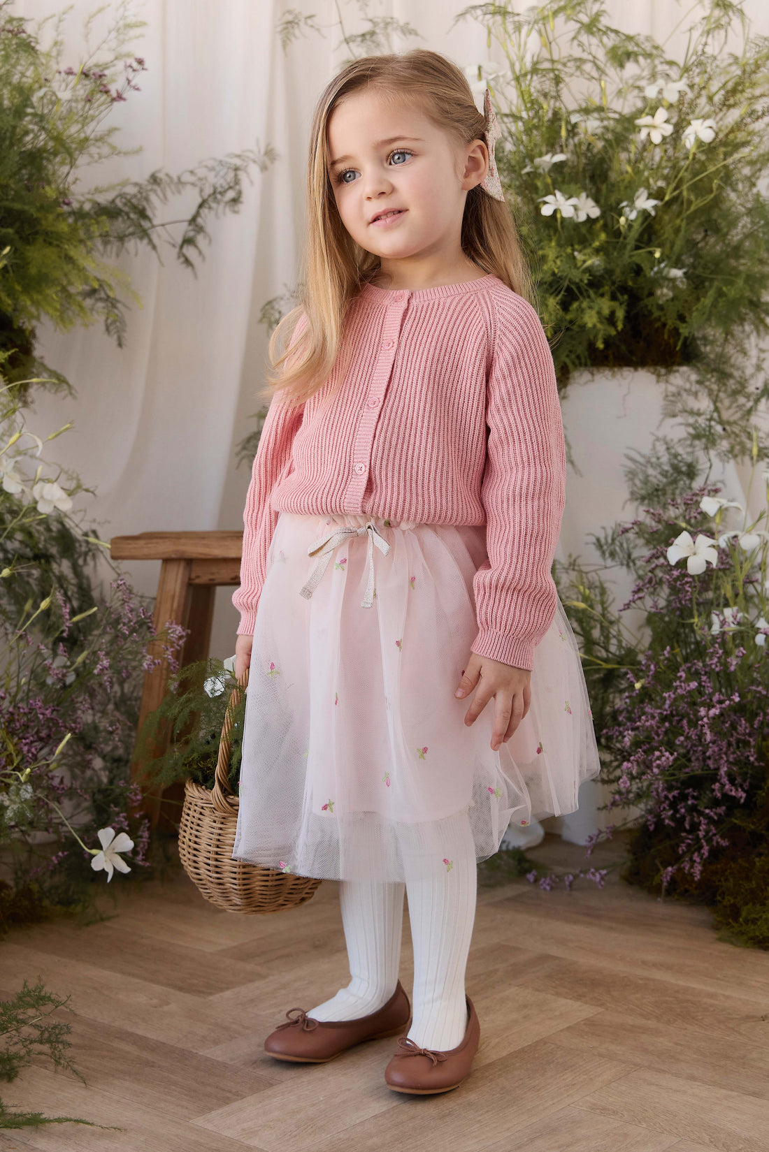 Bellamy Skirt - Rosebud Tulle Childrens Skirt from Jamie Kay NZ