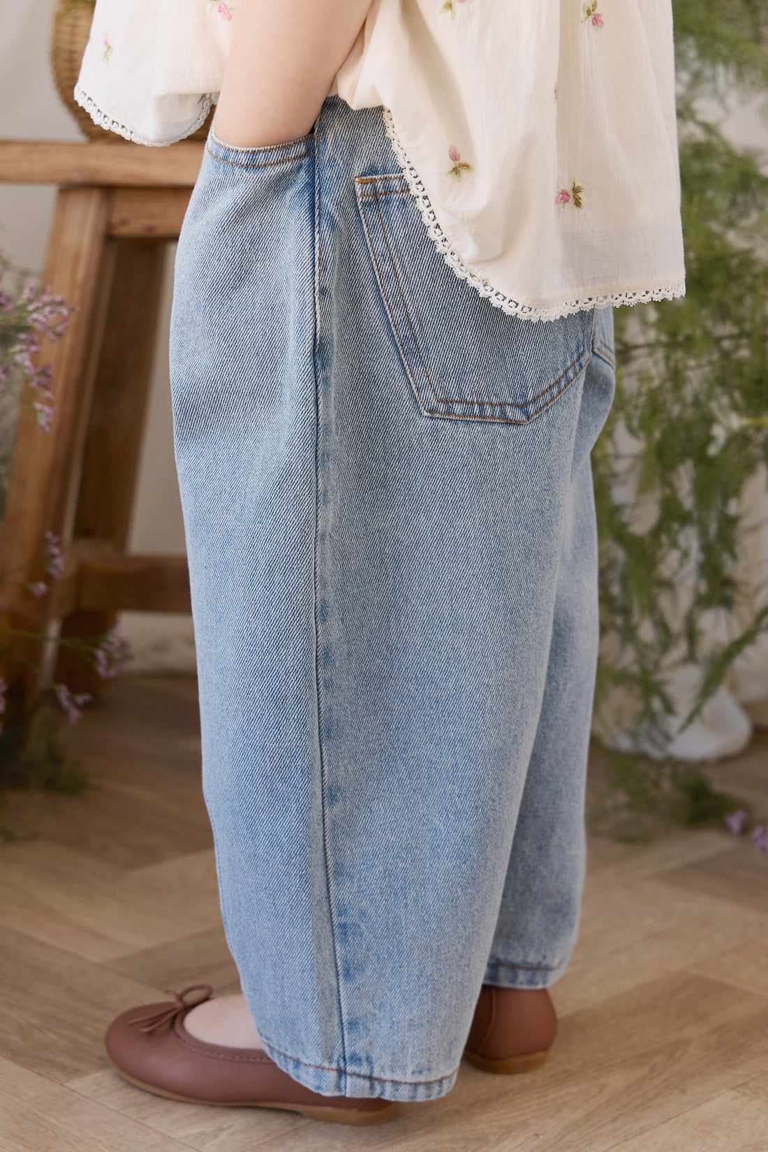 Sierra Pant - Light Wash Childrens Pants from Jamie Kay NZ