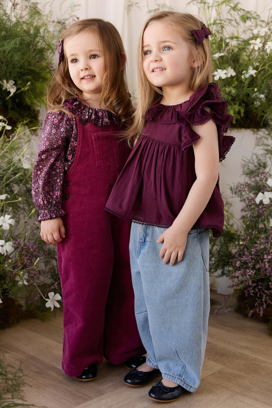 Organic Cotton Banks Blouse - Fig Childrens Top from Jamie Kay NZ