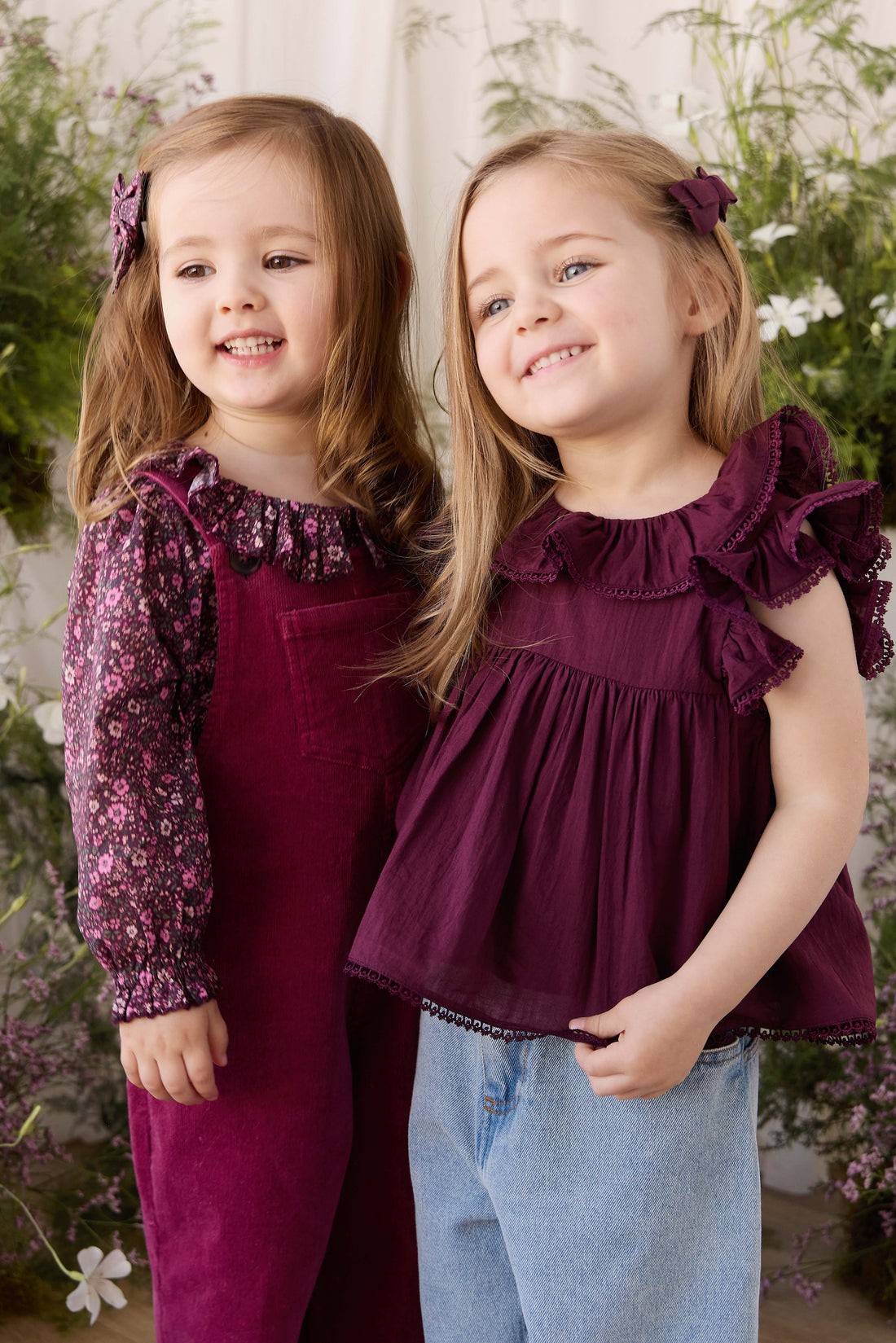 Organic Cotton Banks Blouse - Fig Childrens Top from Jamie Kay NZ